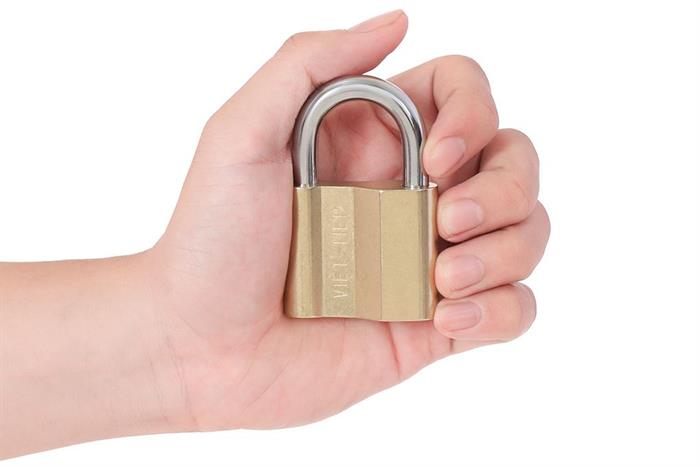 Ổ khóa đồng 48 mm Việt-Tiệp 0152M Màu Vàng đồng
