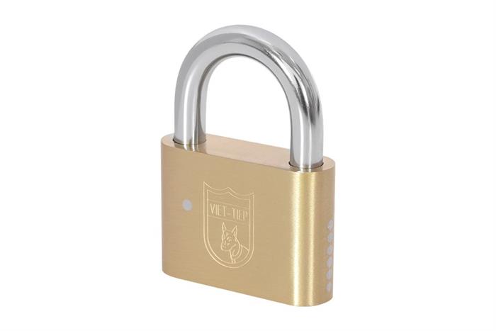 Ổ khóa bấm đồng 60 mm Việt-Tiệp 01601 Màu Vàng đồng