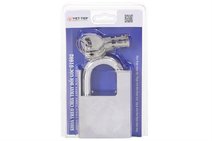Ổ khóa chống cắt kẽm 60 mm Việt-Tiệp 01602 Màu Bạc
