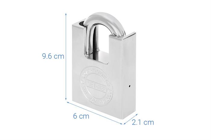 Ổ khóa chống cắt kẽm 60 mm Việt-Tiệp 01602 Màu Bạc
