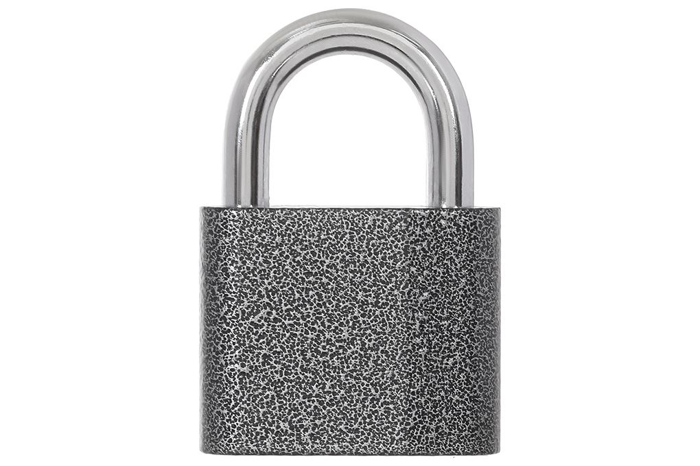 Ổ khóa gang 50 mm Việt-Tiệp 01526 Màu Đen