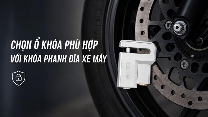 Ổ khóa phanh đĩa kẽm 50 mm Việt-Tiệp 06972 Màu Bạc