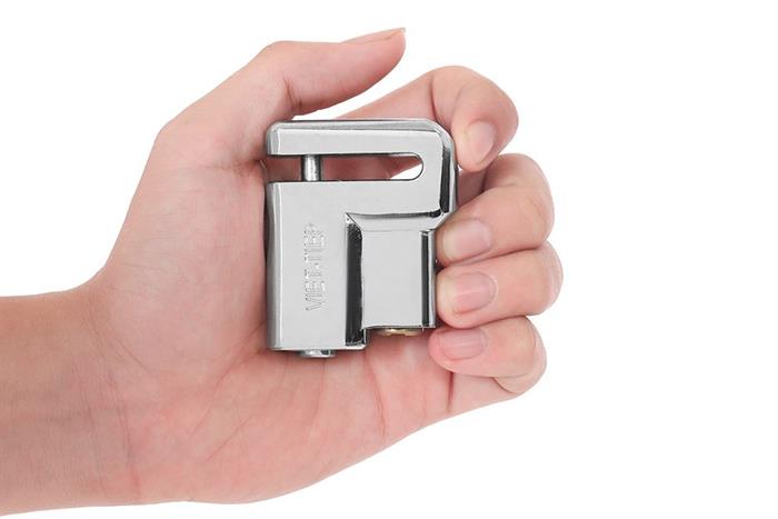 Ổ khóa phanh đĩa kẽm 50 mm Việt-Tiệp 06972 Màu Bạc