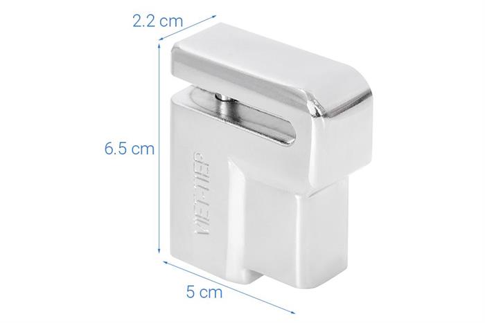 Ổ khóa phanh đĩa kẽm 50 mm Việt-Tiệp 06972 Màu Bạc