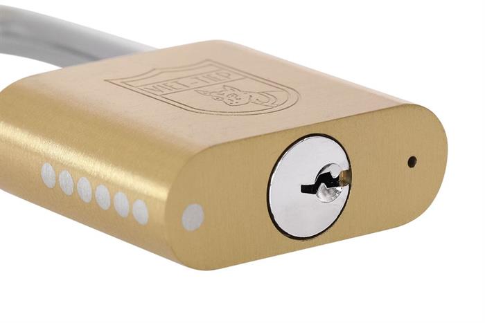 Ổ khóa bấm đồng 48 mm Việt-Tiệp 01524 Màu Vàng đồng