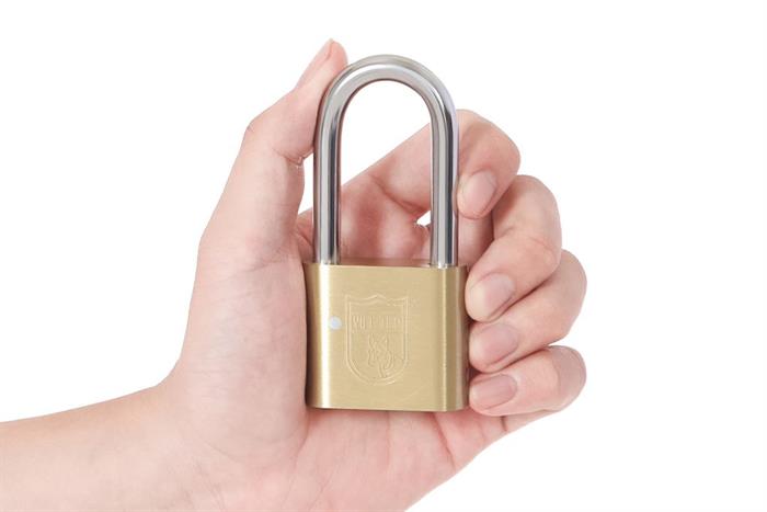 Ổ khóa bấm đồng 48 mm Việt-Tiệp 01524 Màu Vàng đồng