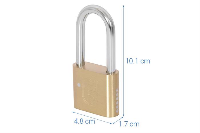 Ổ khóa bấm đồng 48 mm Việt-Tiệp 01524 Màu Vàng đồng