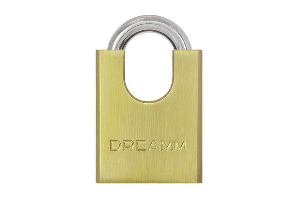 Ổ khóa chống cắt hợp kim kẽm 40 mm Dreamm Màu Vàng đồng