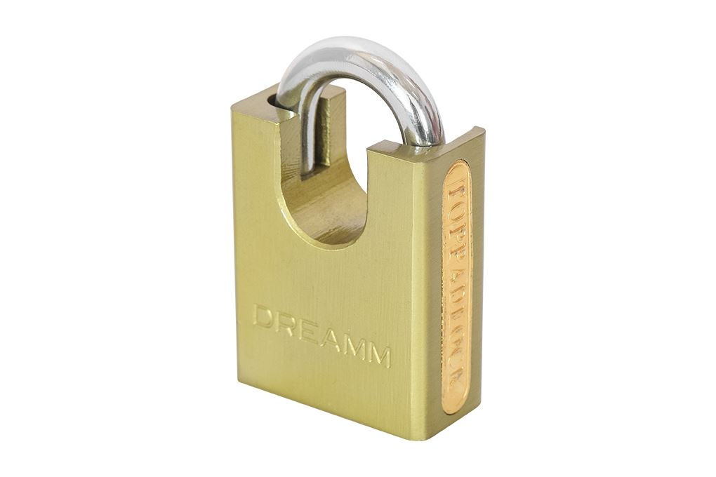 Ổ khóa chống cắt hợp kim kẽm 40 mm Dreamm Màu Vàng đồng