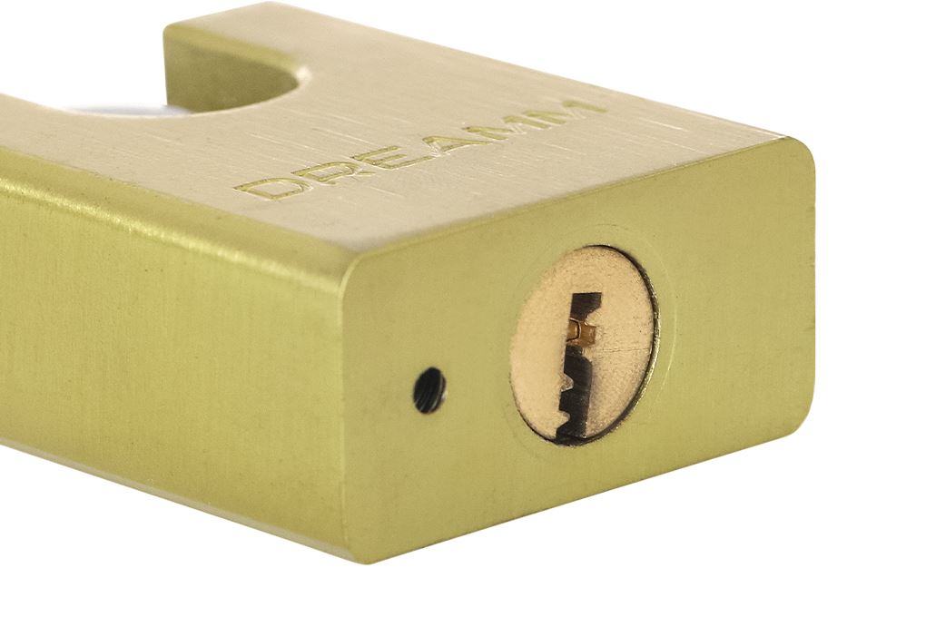 Ổ khóa chống cắt hợp kim kẽm 40 mm Dreamm Màu Vàng đồng
