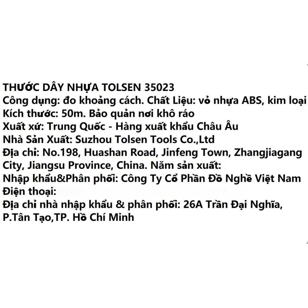 Thước đo dây nhựa Tolsen 35023 50m - 8