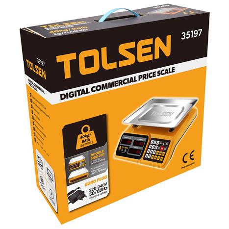 Cân điện tử Tolsen 35197 40kg Màu Đen - Vàng