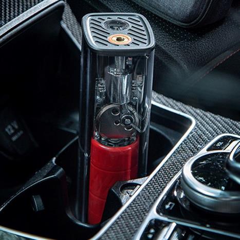 Bơm xe thông minh kèm định vị IDMIX Màu Đen