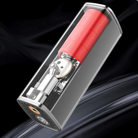 Bơm xe thông minh kèm định vị IDMIX Màu Đen