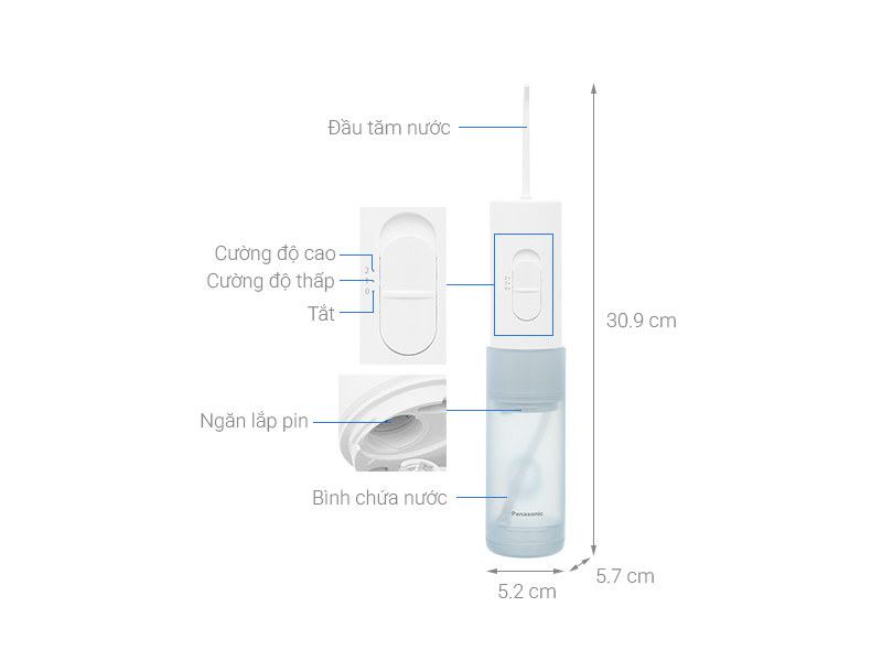 Máy tăm nước cầm tay Panasonic EW-DJ11-A451