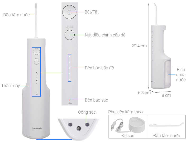 Máy tăm nước cầm tay Panasonic EW-DJ26-V242