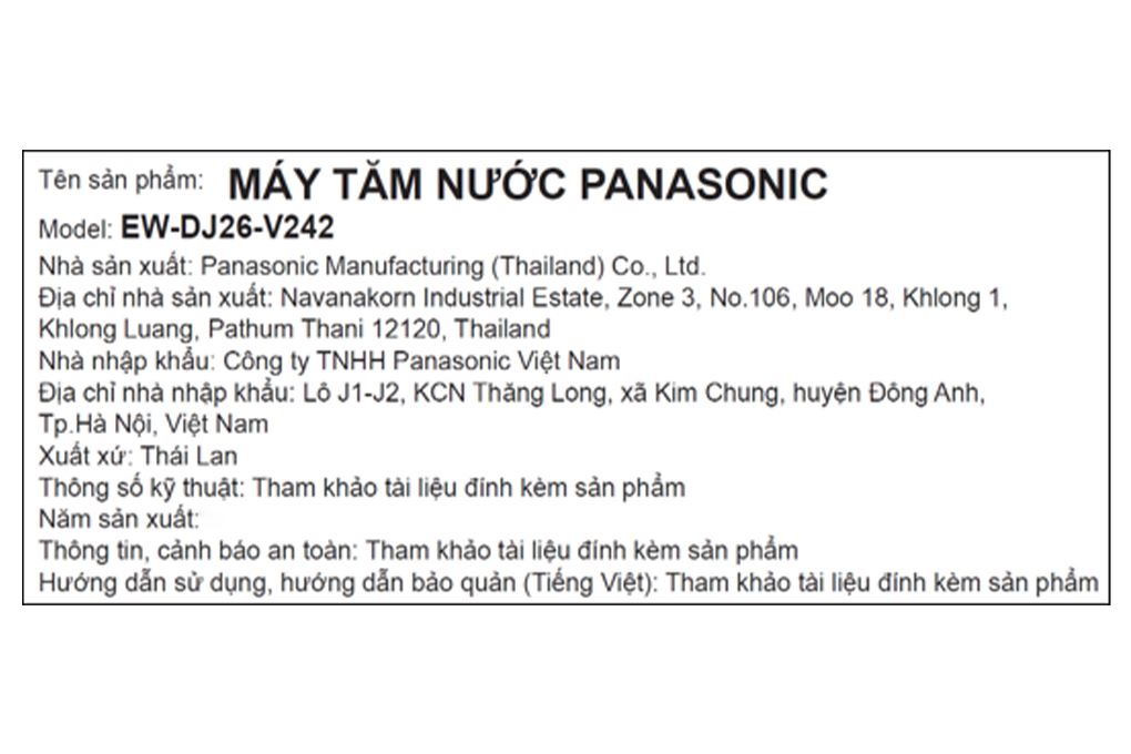 Máy tăm nước cầm tay Panasonic EW-DJ26-V242 - 16