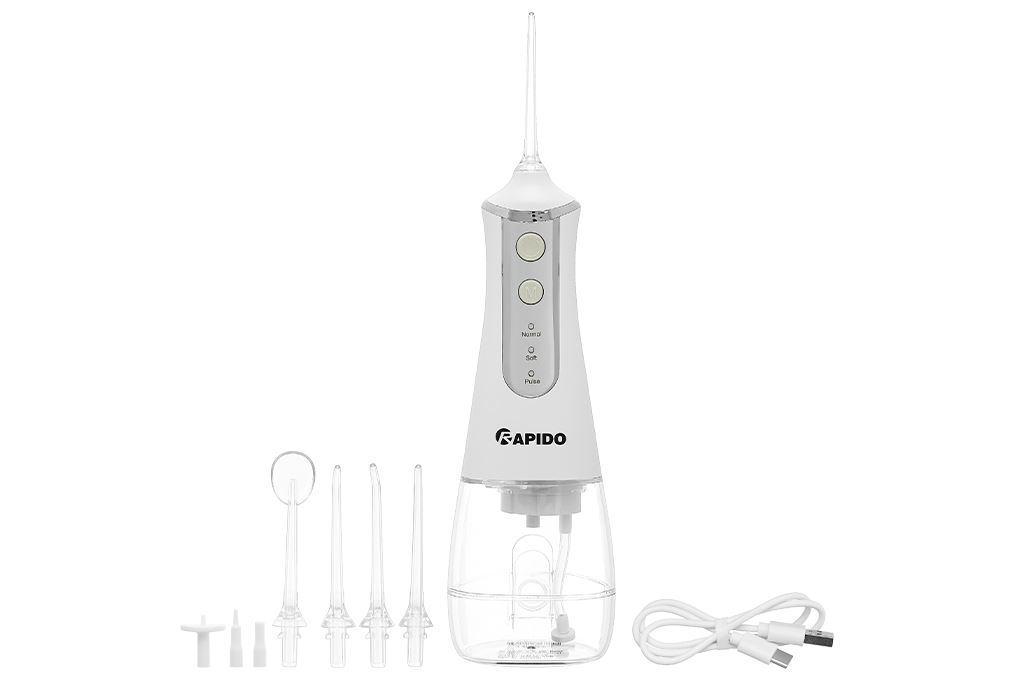 Máy tăm nước cầm tay Rapido RWW-300 Màu Trắng