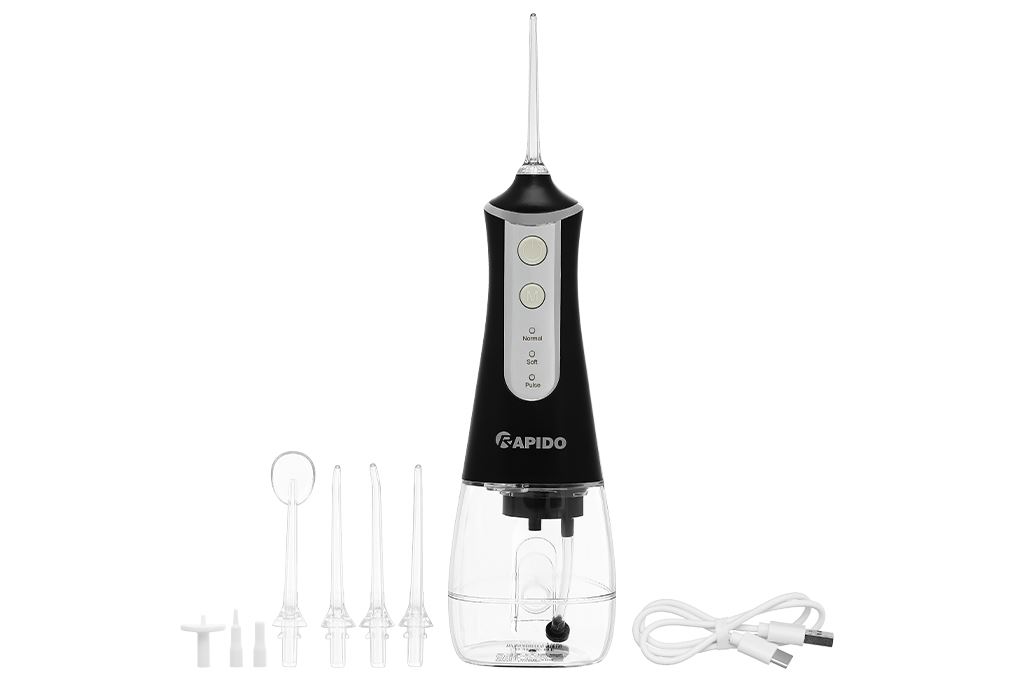 Máy tăm nước cầm tay Rapido RWB-300 Màu Đen