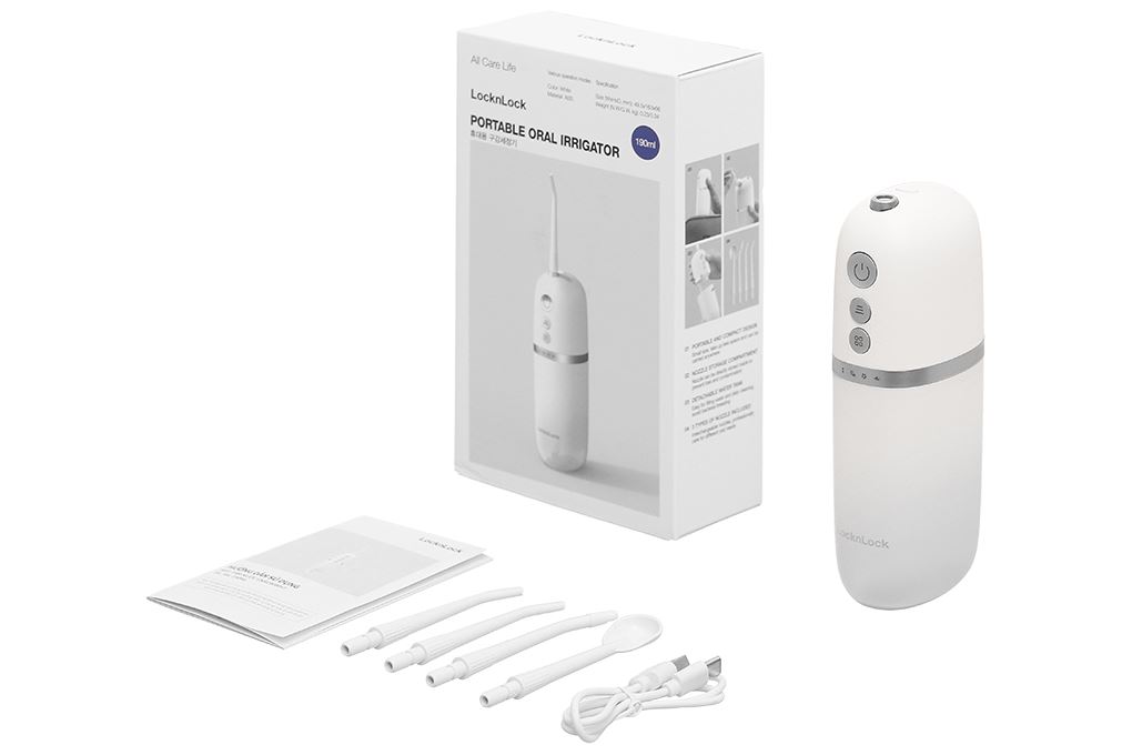 Máy tăm nước cầm tay Lock&Lock ENR146WHT Màu Trắng