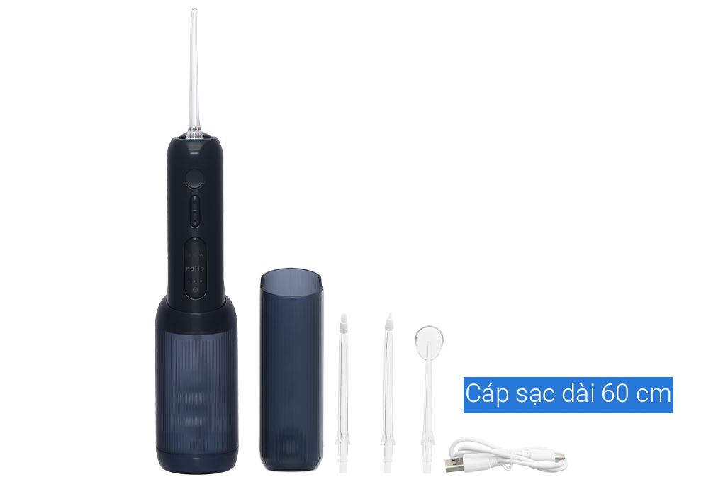 Máy tăm nước Halio UltraClean Express Hydro Floss Ocean Blue Màu Xanh Dương