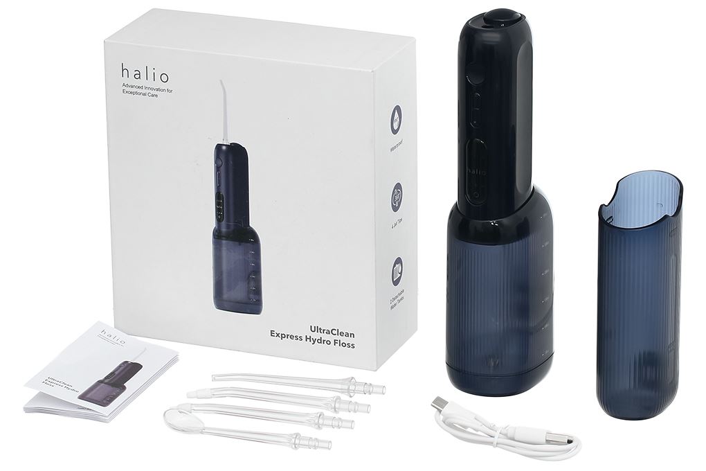 Máy tăm nước Halio UltraClean Express Hydro Floss Ocean Blue Màu Xanh Dương