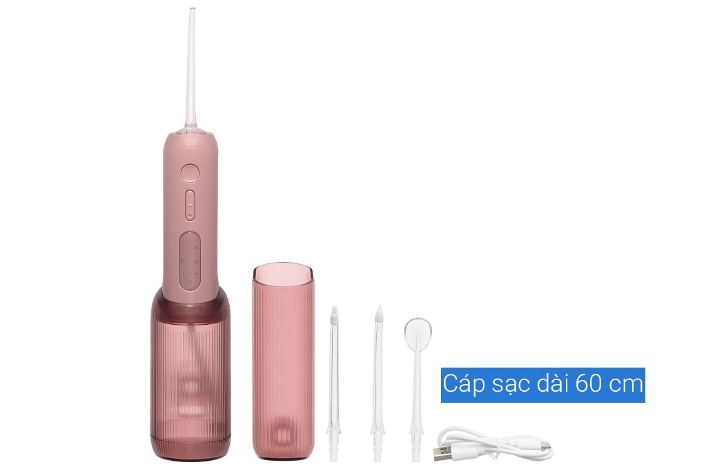 Máy tăm nước Halio UltraClean Express Hydro Floss Muted Rose Màu Hồng