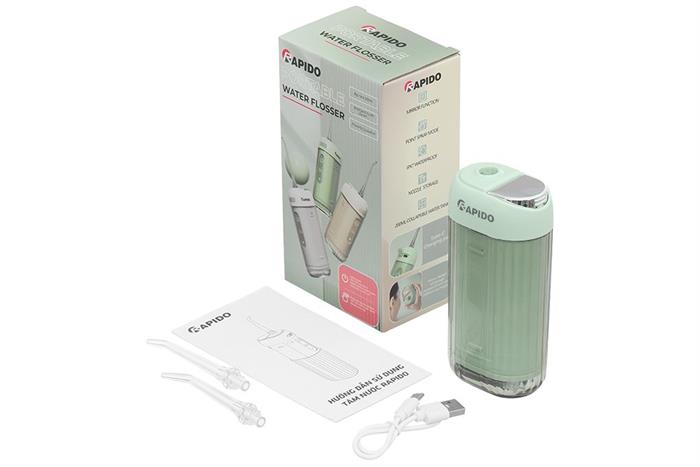 Máy tăm nước cầm tay Rapido RW200-G Màu Xanh lá