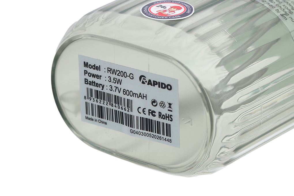 Máy tăm nước cầm tay Rapido RW200-G Màu Xanh lá