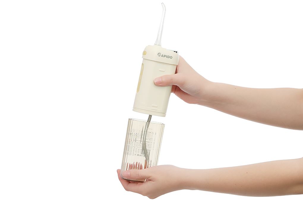Máy tăm nước cầm tay Rapido RW200-Y Màu Vàng