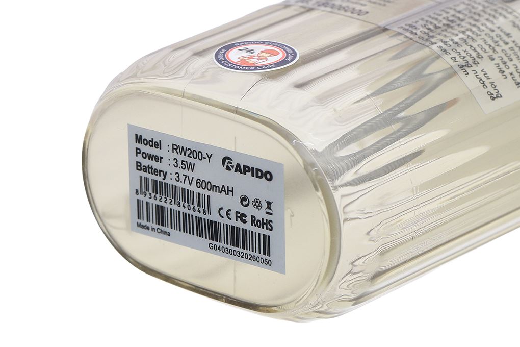 Máy tăm nước cầm tay Rapido RW200-Y Màu Vàng