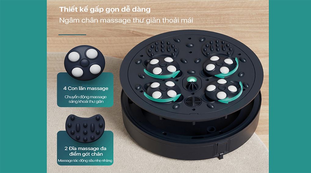 Bồn ngâm chân massage Philips PPM6501 - Chế độ massag