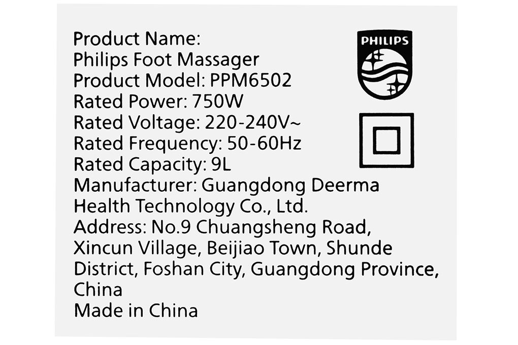 Bồn ngâm massage chân Philips PPM6502 - 18