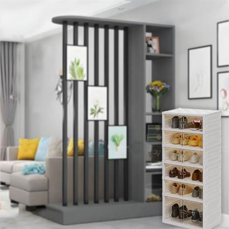 Kệ giày dép 6 tầng Tanaka T0106 Màu Màu be