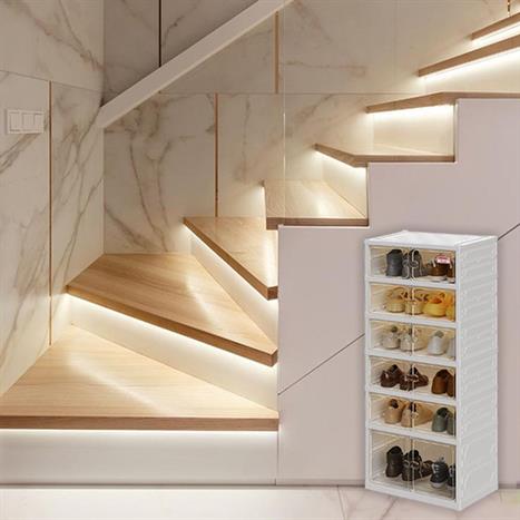 Kệ giày dép 6 tầng Tanaka T0106 Màu Màu be