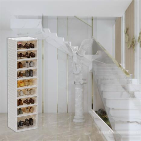 Kệ giày dép 9 tầng Tanaka T0109 Màu Màu be