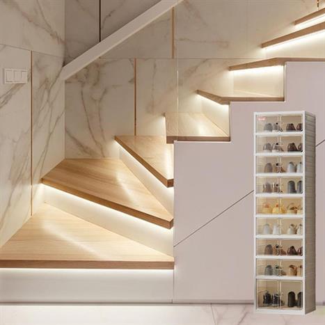 Kệ giày dép 9 tầng Tanaka T0109 Màu Màu be