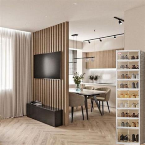 Kệ giày dép 9 tầng Tanaka T0109 Màu Màu be