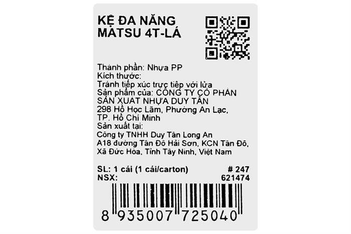 Kệ đa năng 4 tầng Duy Tân Matsu 4T Màu Xanh Bạc Hà