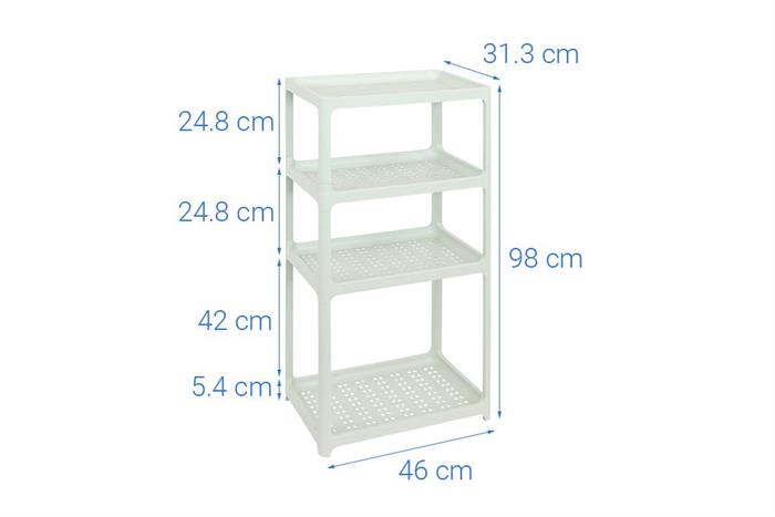Kệ đa năng 4 tầng Duy Tân Matsu 4T Màu Xanh Bạc Hà