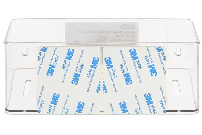 Khay dán tường chữ nhật nhựa nhỏ Tadahome Hokori 5704 Màu Trắng