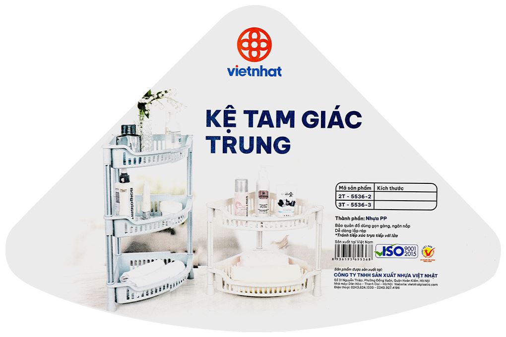 Kệ đa năng tam giác 3 tầng Việt Nhật 5536-3 Màu Xanh Dương