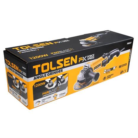 Máy mài góc Tolsen 1200W 79527 Màu Đen - Vàng
