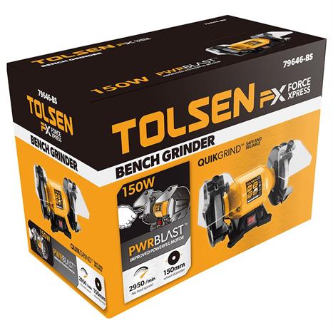 Máy mài đá Tolsen 150W 79646 Màu Đen - Vàng