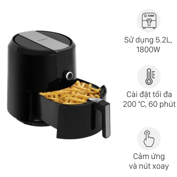 Nồi chiên không dầu Kangaroo KG55AF1A 5.2 lít