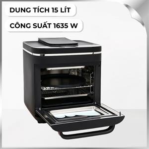 Lò chiên không dầu kết hợp hấp Kalite 15 lít STEAM X