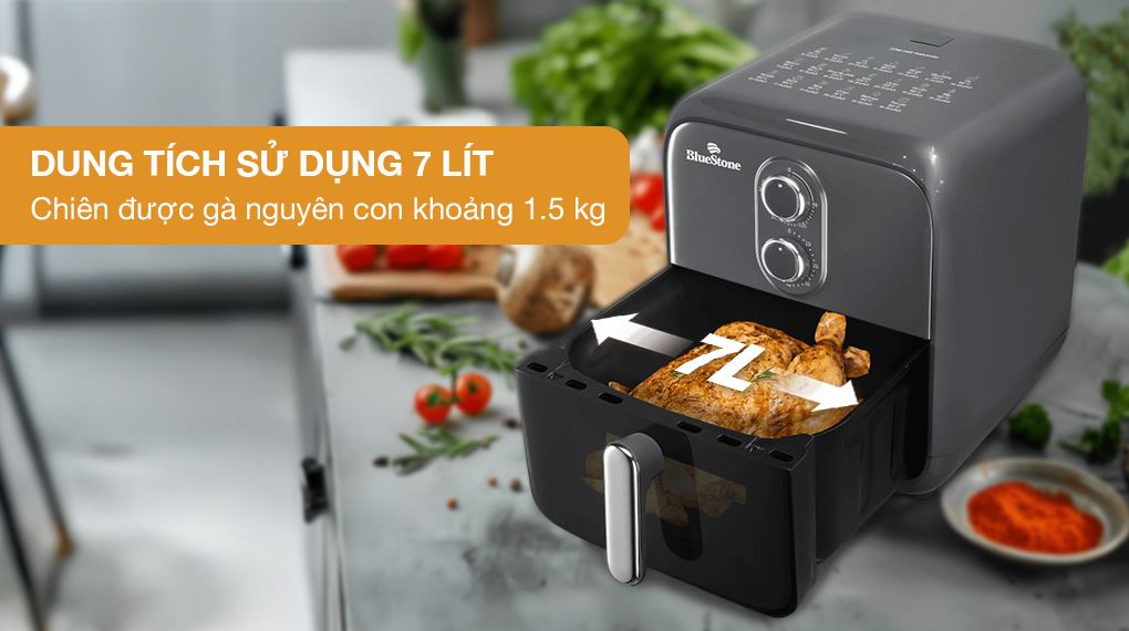 Nồi chiên không dầu BlueStone AFB-5858 7 lít - Dung tích Nồi chiên không dầu BlueStone AFB-5858 7 lít - Dung tích