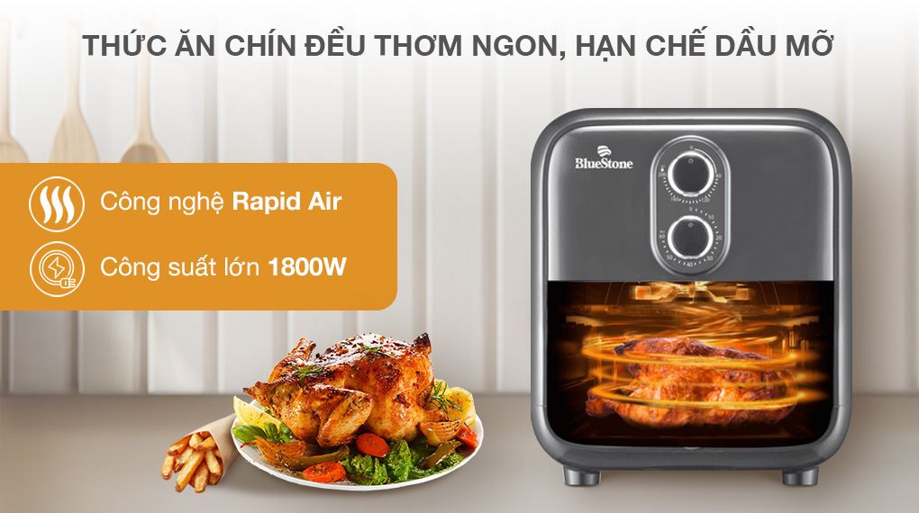 Nồi chiên không dầu BlueStone AFB-5858 7 lít - Công nghệ, công suất Nồi chiên không dầu BlueStone AFB-5858 7 lít - Công nghệ, công suất