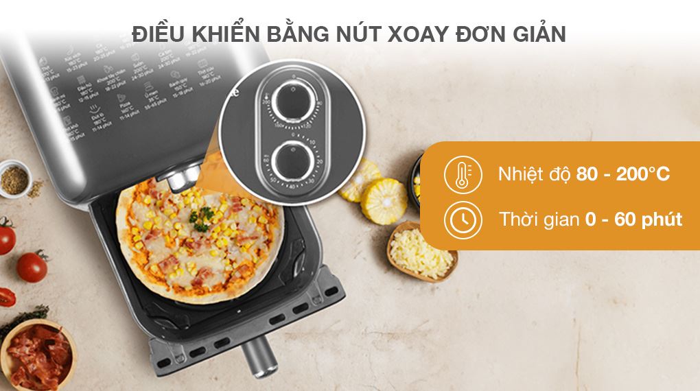 Nồi chiên không dầu BlueStone AFB-5858 7 lít - Bảng điều khiển Nồi chiên không dầu BlueStone AFB-5858 7 lít - Bảng điều khiển