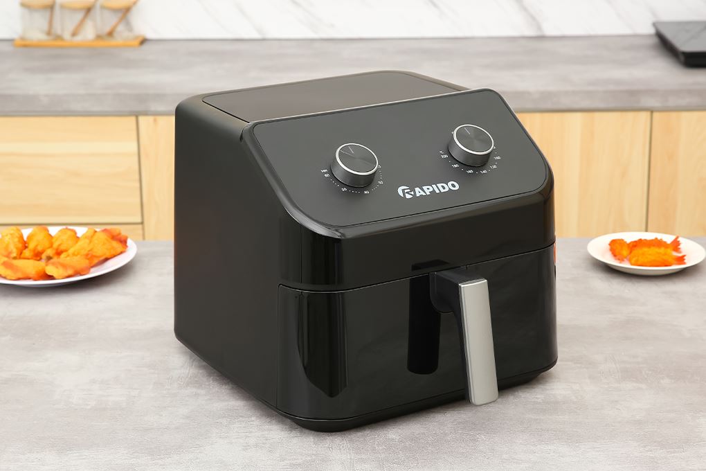 Nồi chiên không dầu Rapido 9 lít RAF-9.0M Màu Đen